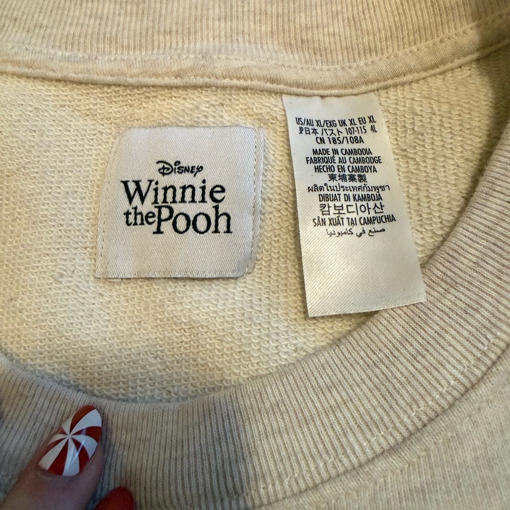 Disney Winnie The Pooh Gray Sweatshirt - image 3